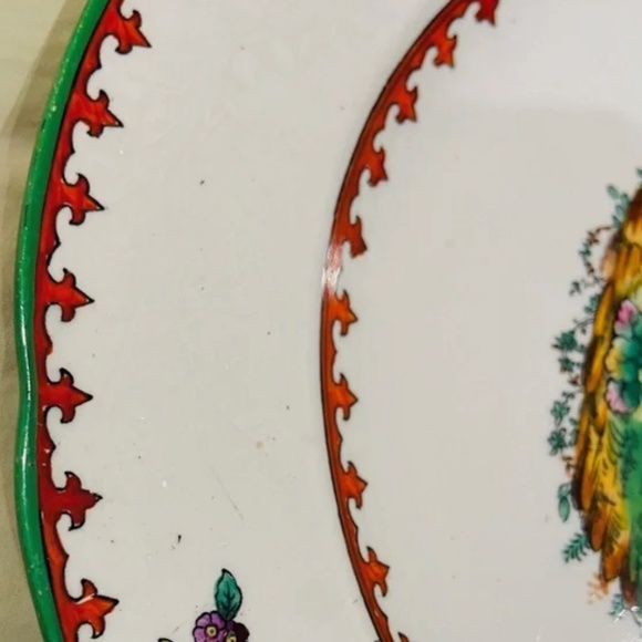 JA6-SIX PIECE SET RARE 1921 Antique Copeland Spode Vienna Bird Dinner Plates - Picture 9 of 11